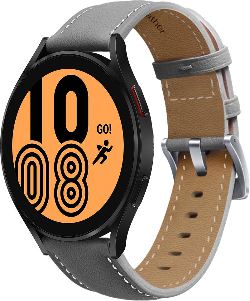 Ремешок кожаный Folsa для Galaxy Watch 4 44 мм Grey (31517-33)