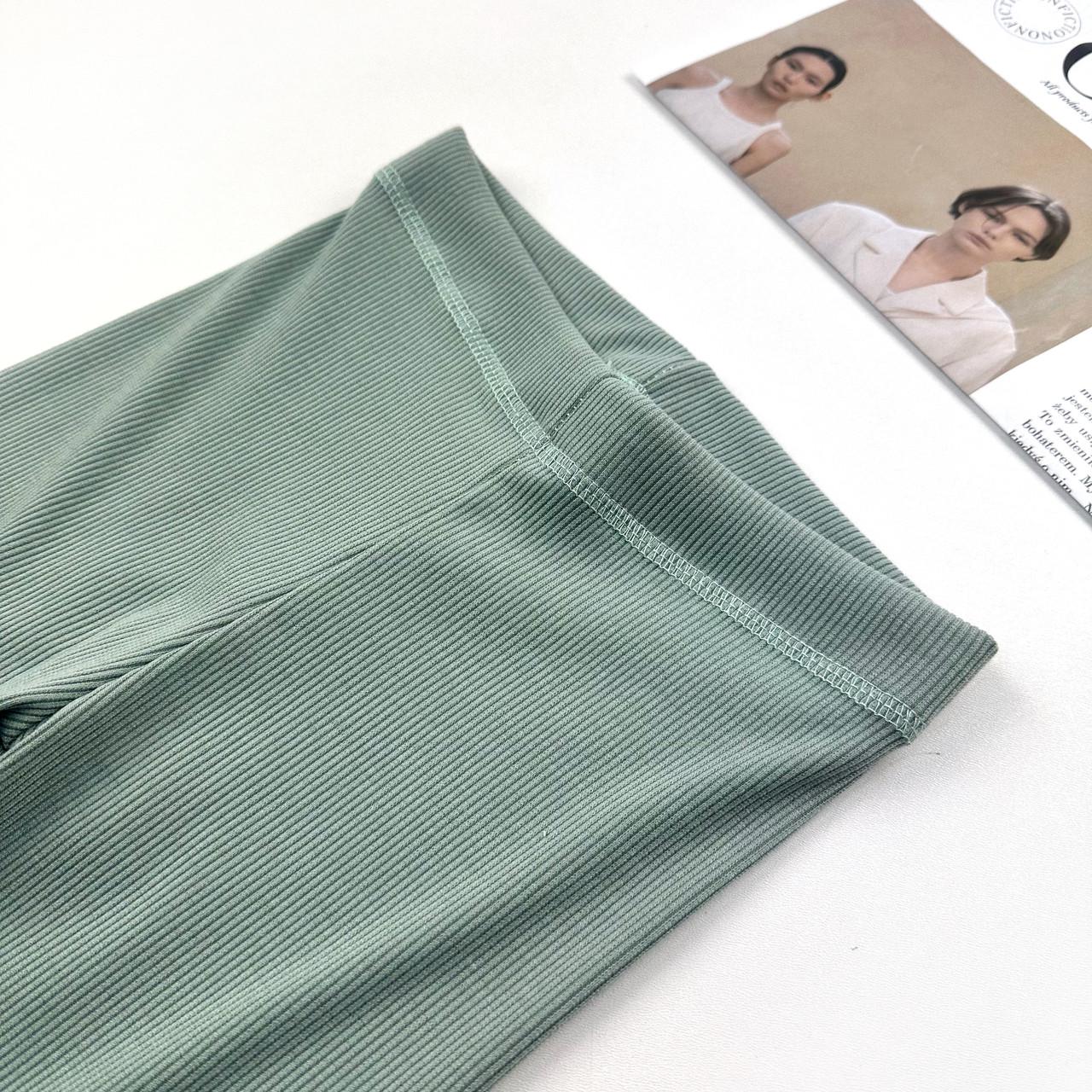 Лосини дитячі в рубчик 110 см М'ятний (2186828624) - фото 2