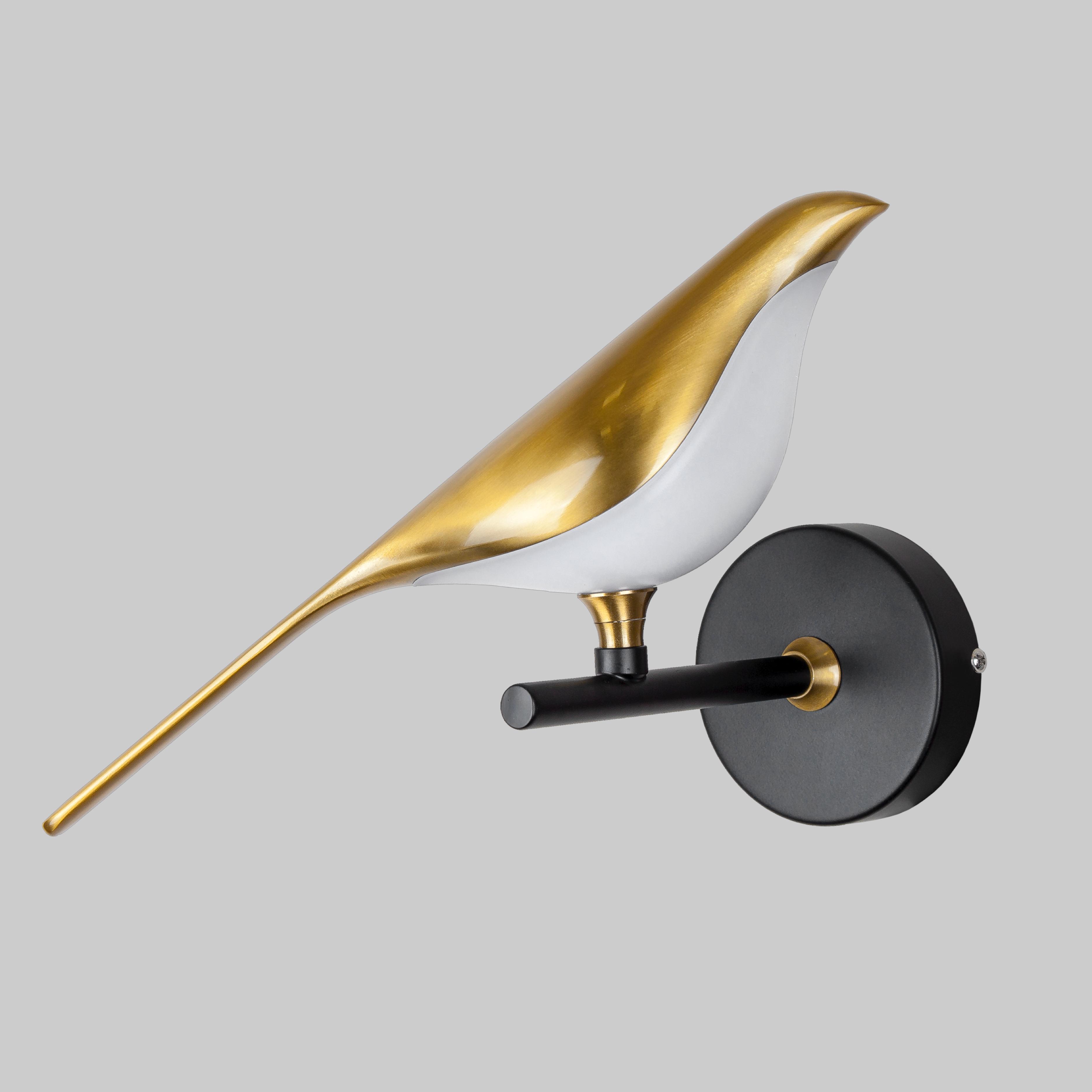 Светильник современный настенный с птичкой Бронзовый (918-VP124-1 BRZ)