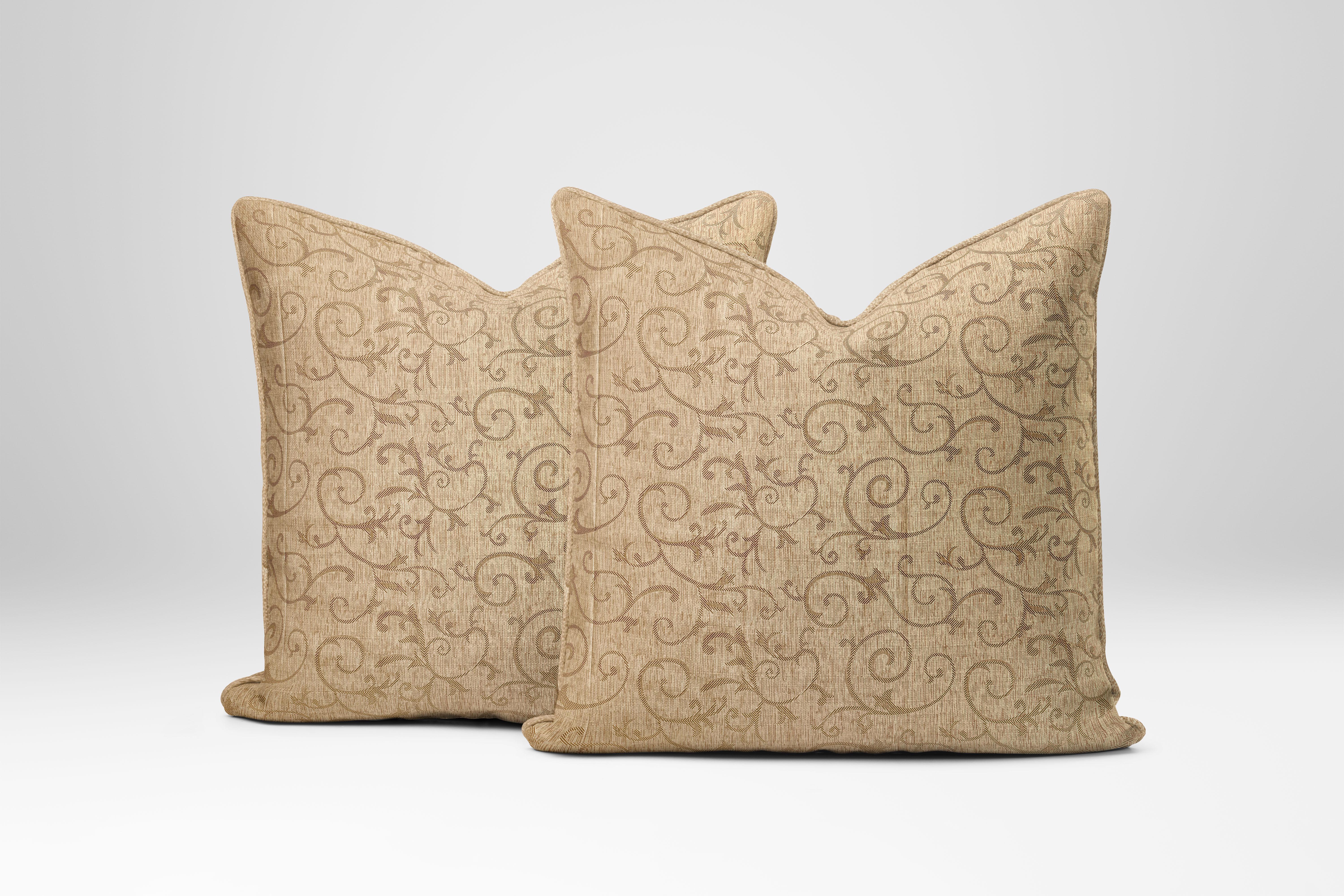 Наволочки Вензель из бязи 60х60 см 2 шт. Бежевый (G-2702beige/60x60)