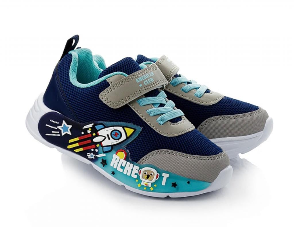 Кроссовки для мальчиков 176 в сетку р. 27 Сине-серый