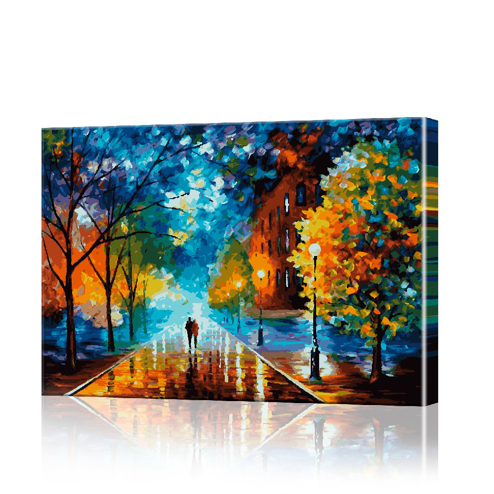 Картина по номерам ArtSale Осенний пейзаж PBN0122 40х50 см