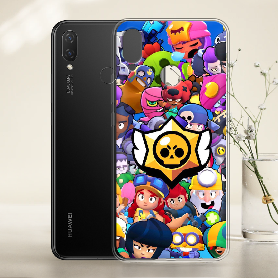 Чехол Boxface Huawei P Smart Plus Brawl Stars Прозрачный силикон (34912-up2389-34912) - фото 2