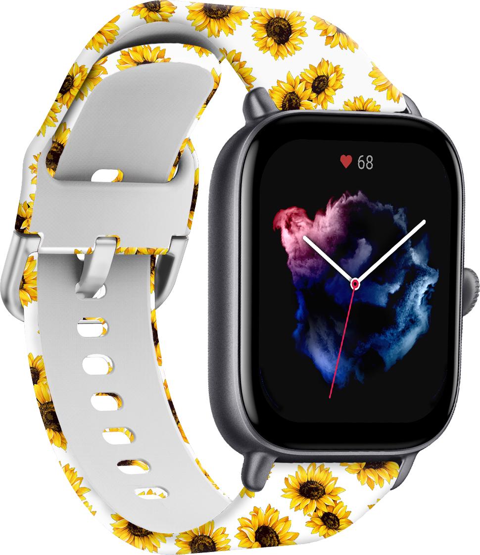 Ремінець Colorful для Amazfit GTS 3 Sunflower White (28582) - фото 1 Ремінець Colorful для Amazfit GTS 3 Sunflower White (28582) - фото 1