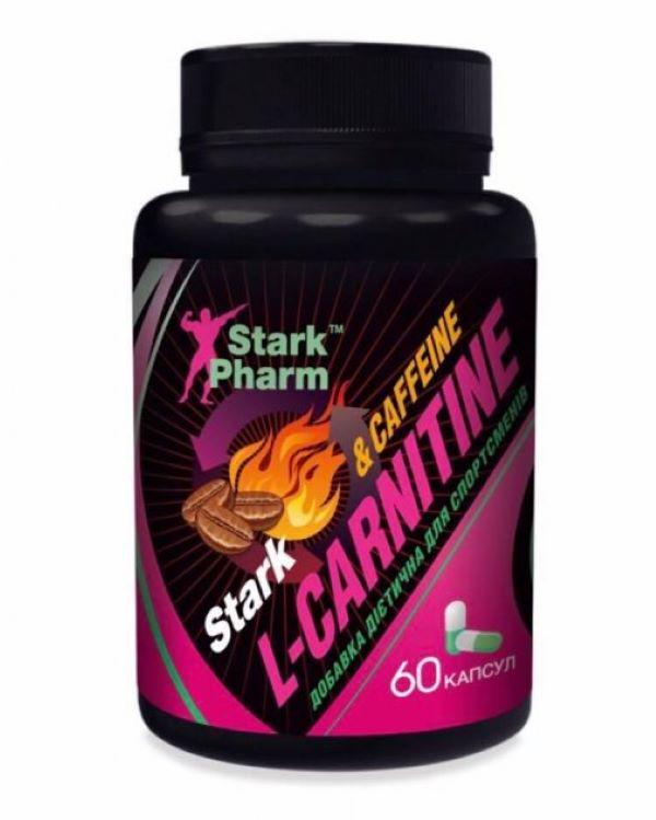 Жироспалювач Stark Pharm L-Carnitine & Caffeine Complex 560 mg 60 капсул