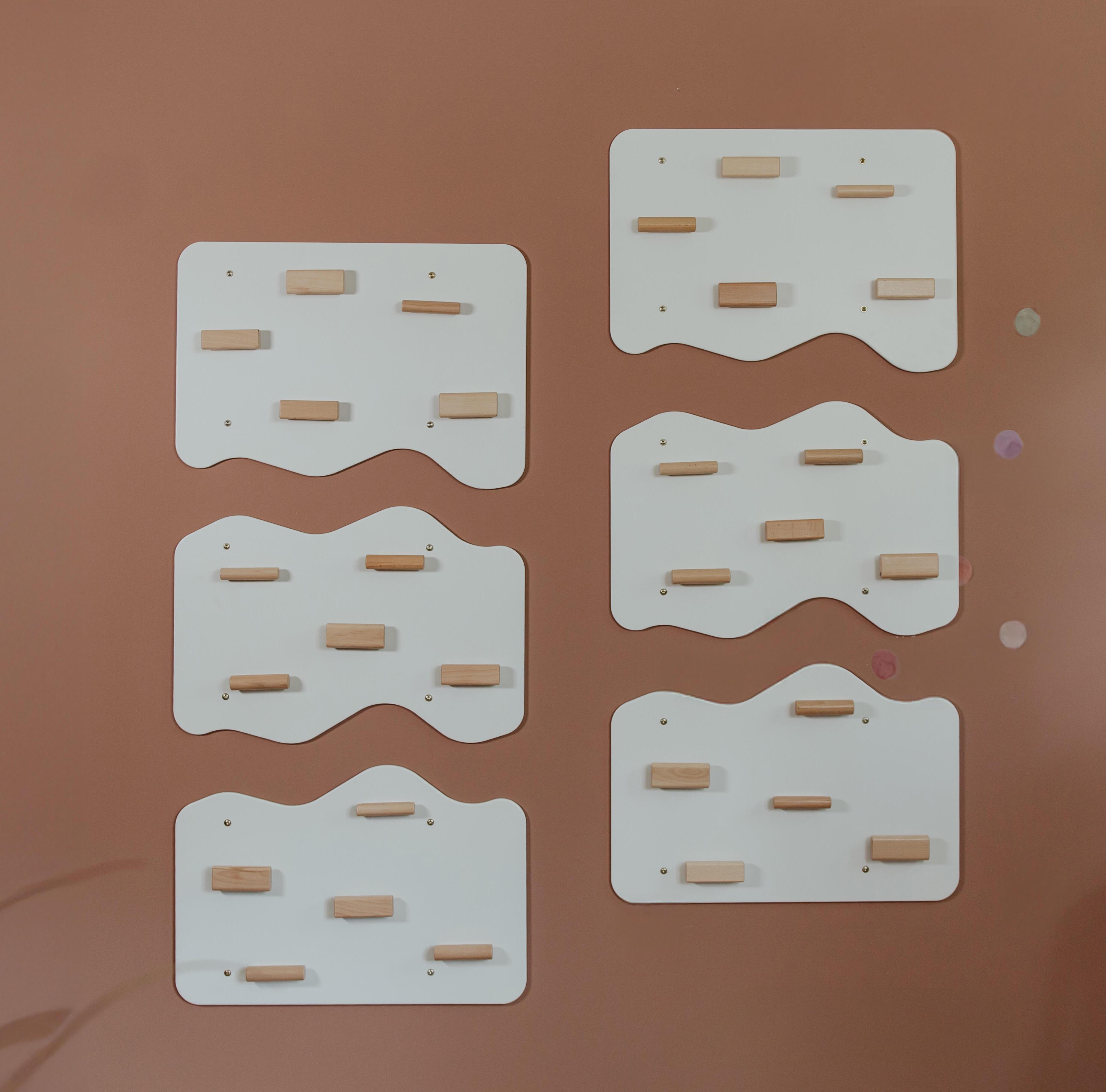 Скеледром для дітей Woodandhearts Хмаринка на 6 секцій Білий/Натуральне дерево (AAUZ008_1)