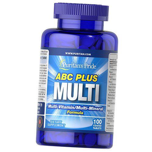 Мультивитамины и мультиминералы Puritan's Pride ABC Plus Multivitamin and Multi-Mineral Formula 100 таблеток (36367202)