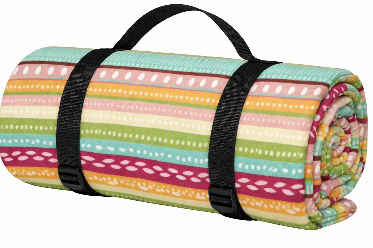 Плед для пікніка Bolan утеплений складний 130x170 см Різнокольровий (4255651204758)