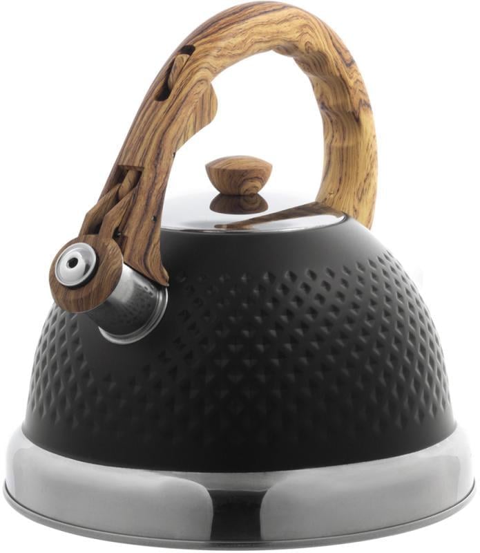 Чайник Ofenbach Whistling Kettle нержавеющая сталь со свистком 2,7 л Черный (NB-100305BL)