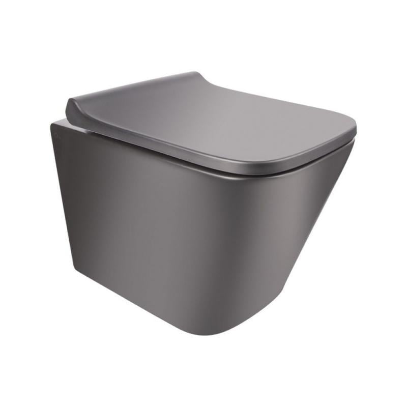 Унитаз подвесной Q-tap Tern безободковый с сиденьем Soft-close QT1733052ERMB (14082)