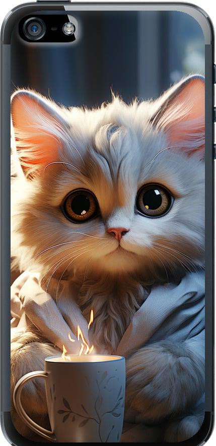 Чехол на iPhone 5 White cat (5646u-18-42517)