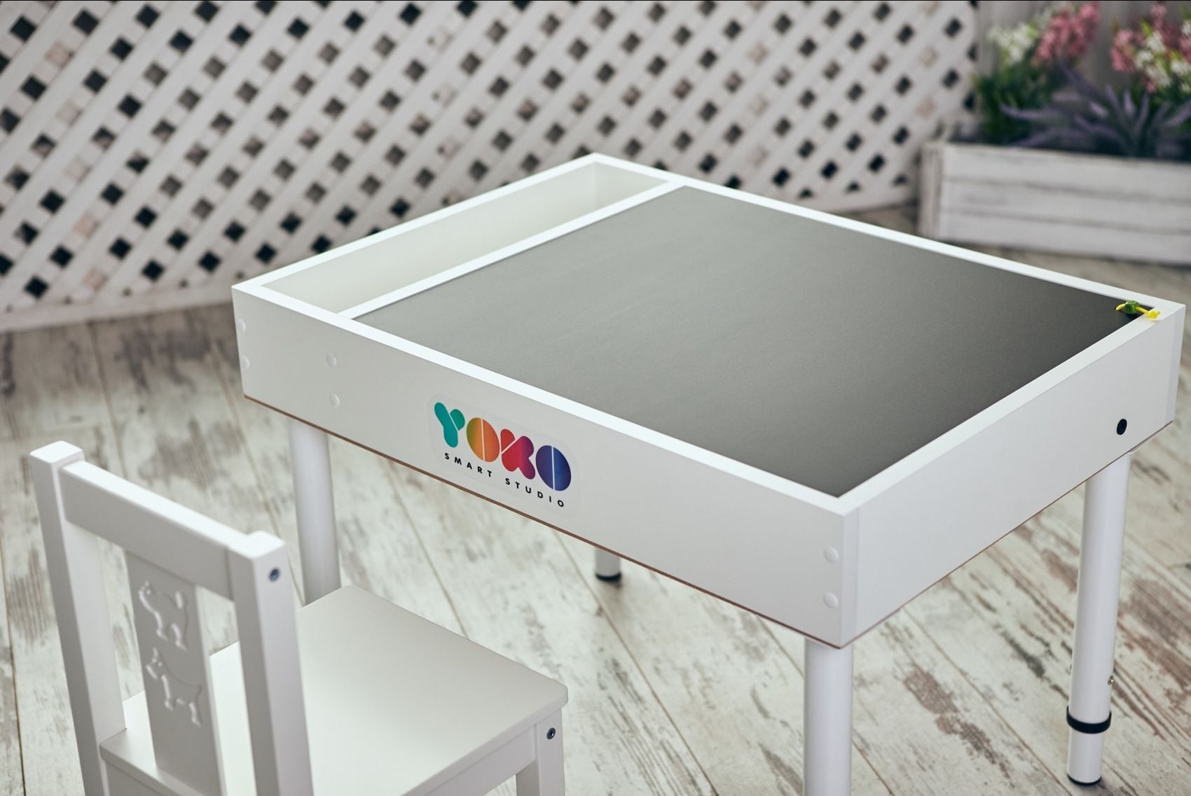 Стіл світловий Yoko Standard з грифельною кришкою та мапою світу (5360861)