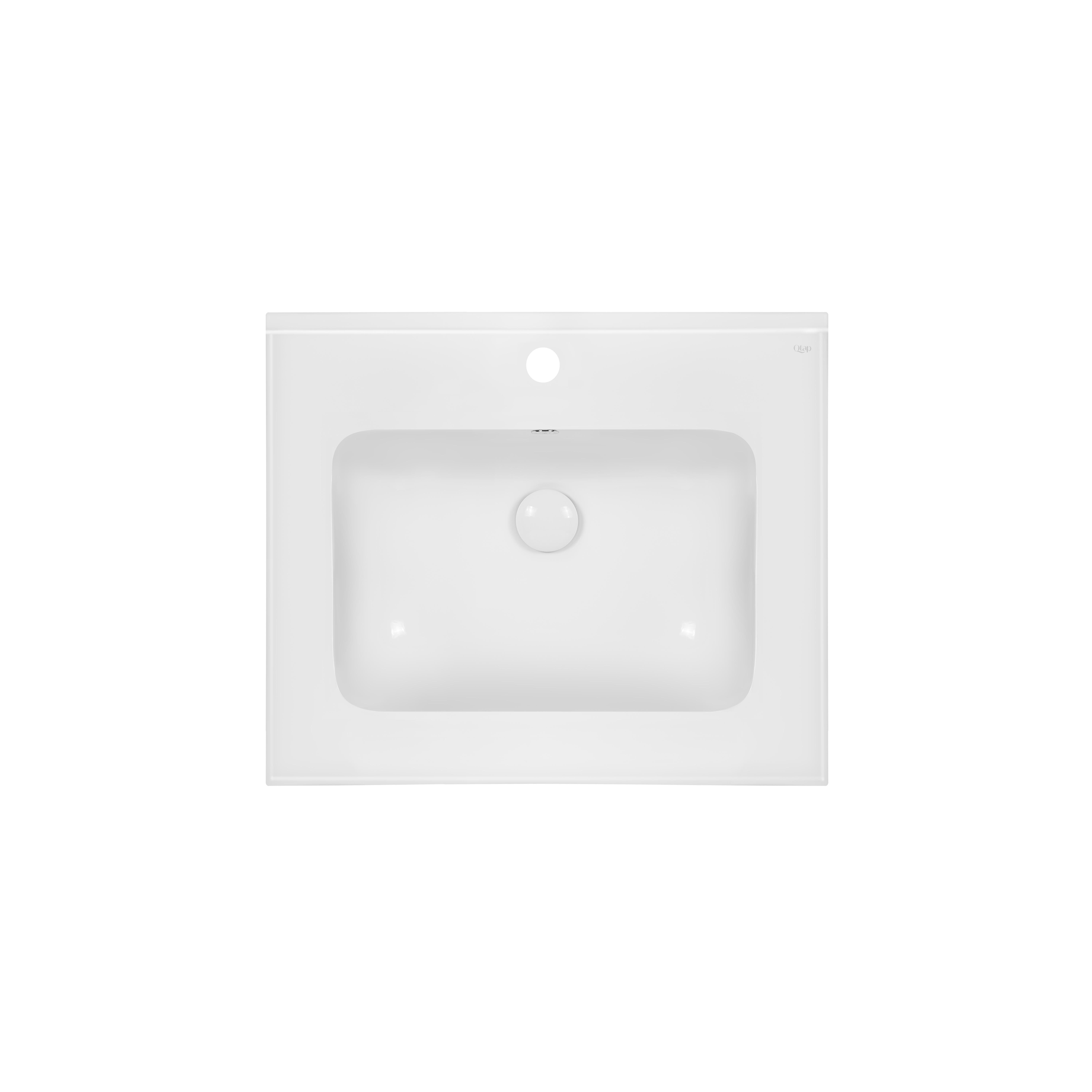 Раковина Qtap Albatross E49 600х490х200 QT01119060E49W с донным клапаном White