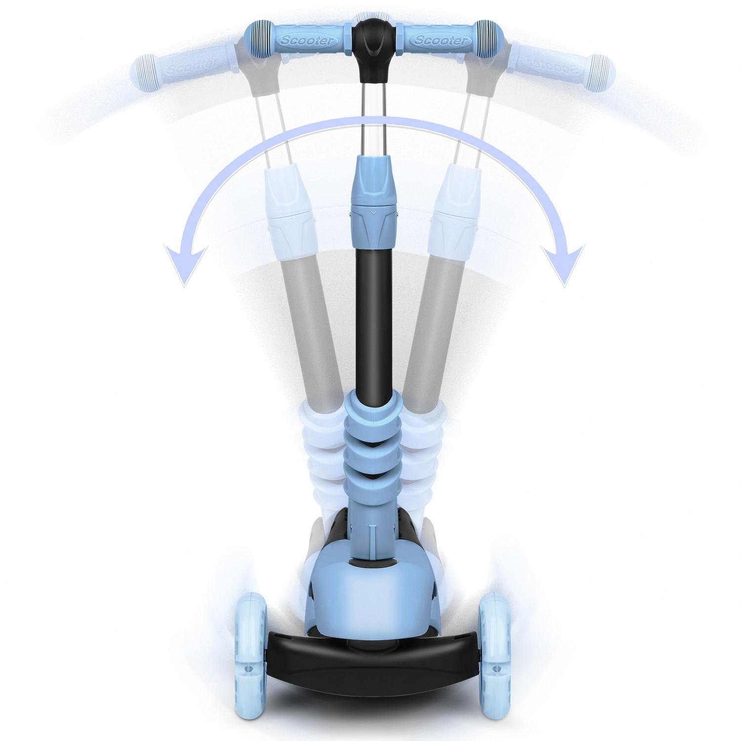 Самокат детский трехколесный Ricokids Todi Голубовато-серый (431587) - фото 8 Самокат детский трехколесный Ricokids Todi Голубовато-серый (431587) - фото 8