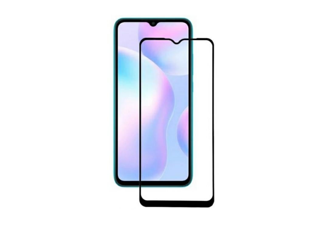 Загартоване захисне скло на Xiaomi Poco C3  Чорна рамка