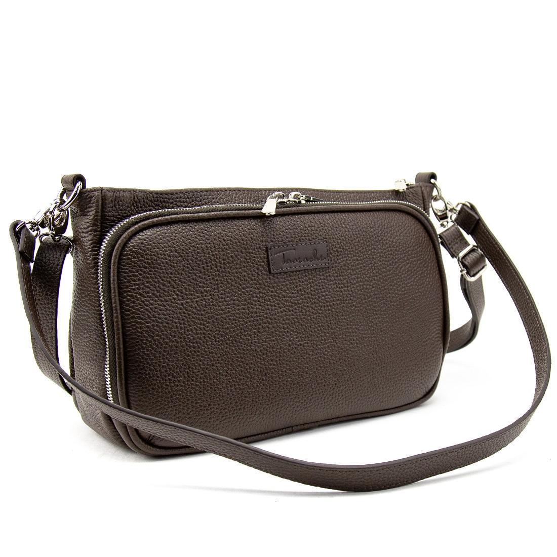 Жіноча сумка шкіряна кросбоді Tavinchi CH-001DB-FL Коричневий (2776862196) - фото 8 Жіноча сумка шкіряна кросбоді Tavinchi CH-001DB-FL Коричневий (2776862196) - фото 8