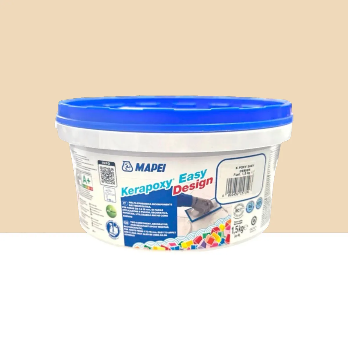 Фуга эпоксидная для швов Mapei KERAPOXY EASY DESIGN 1,5 кг №132 Бежевый