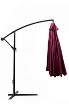 Парасоля садова кутова з нахилом AVKO Garden AGU2024 та чохол 3 м Бордовий - фото 2 Парасоля садова кутова з нахилом AVKO Garden AGU2024 та чохол 3 м Бордовий - фото 2