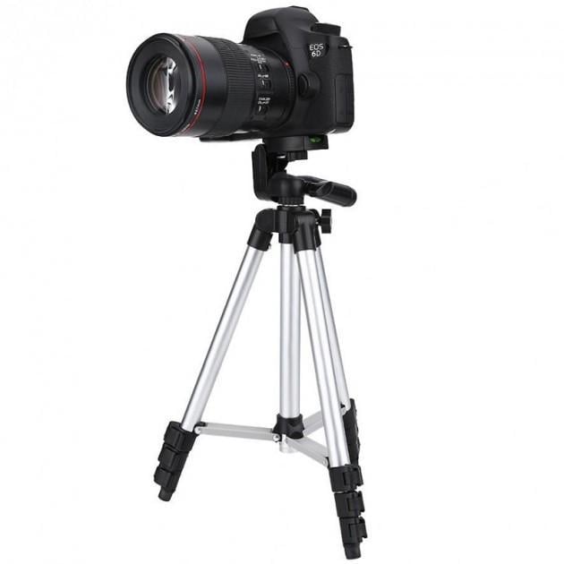 Штатив для телефона и камеры алюминиевый TRIPOD 3110 102 см - фото 2