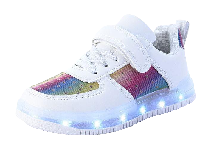 Кроссовки с LED-подсветкой и зарядкой USB Jong Golf C10128-28 р. 25 Белый