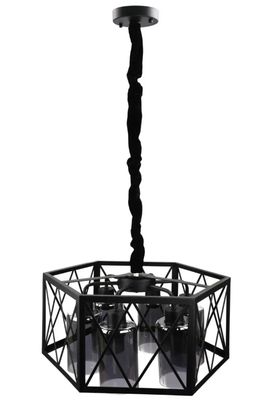Люстра потолочная подвесная в стиле LOFT 12176/6-gr Черный (NA005097)