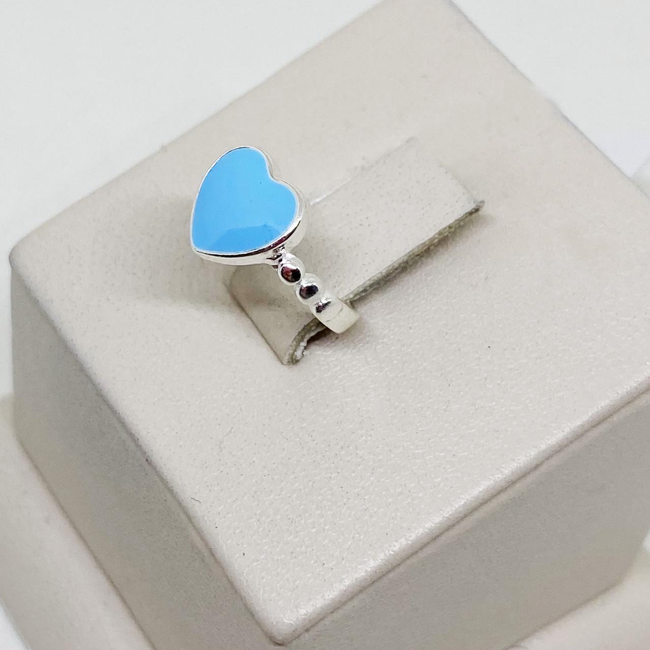 Кольцо серебряное Сердечко с ювелирной эмалью р. 12 1,3 г (1809741316) Кольцо серебряное Сердечко с ювелирной эмалью р. 12 1,3 г (1809741316)