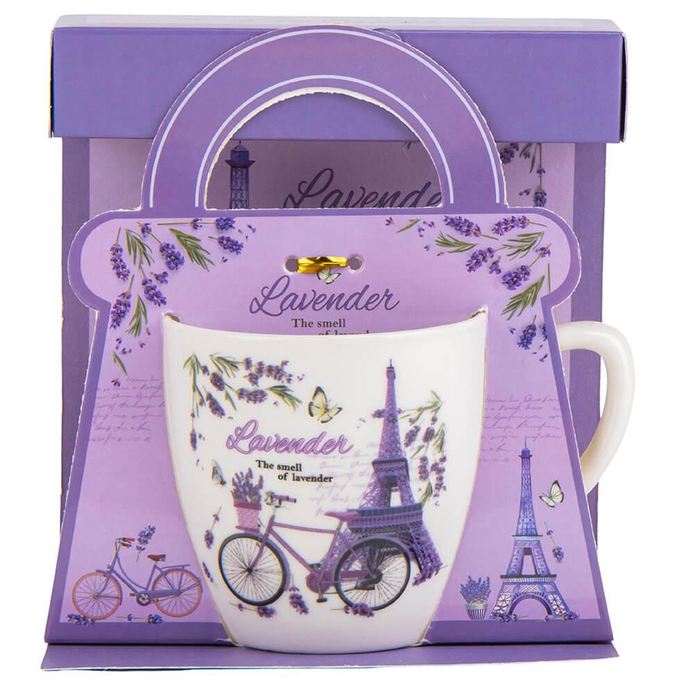 Набор кружок керамическых Lavender in Paris 180 мл 6 шт. Белый (18901-003)