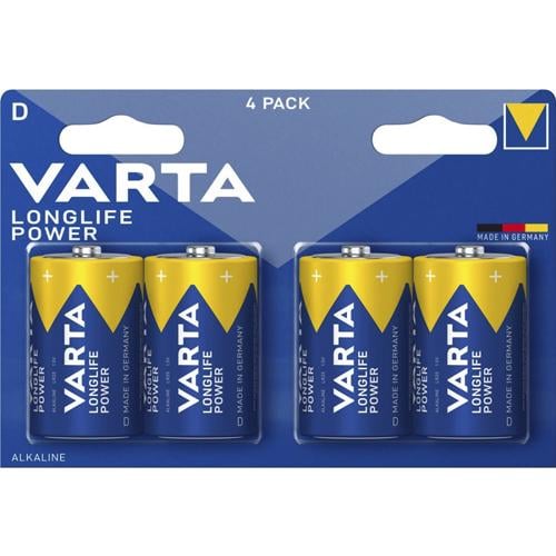 Батарейка Varta Long Life Power D Alkaline 4 шт.