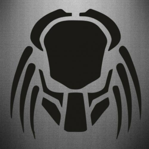 Наклейка Helmet Predator 50x49,7 см Черный (21556898)