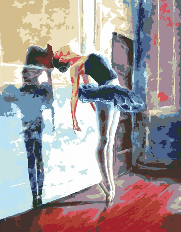 Картина по номерам Rosa Балерина 35х45 см (N0001395)