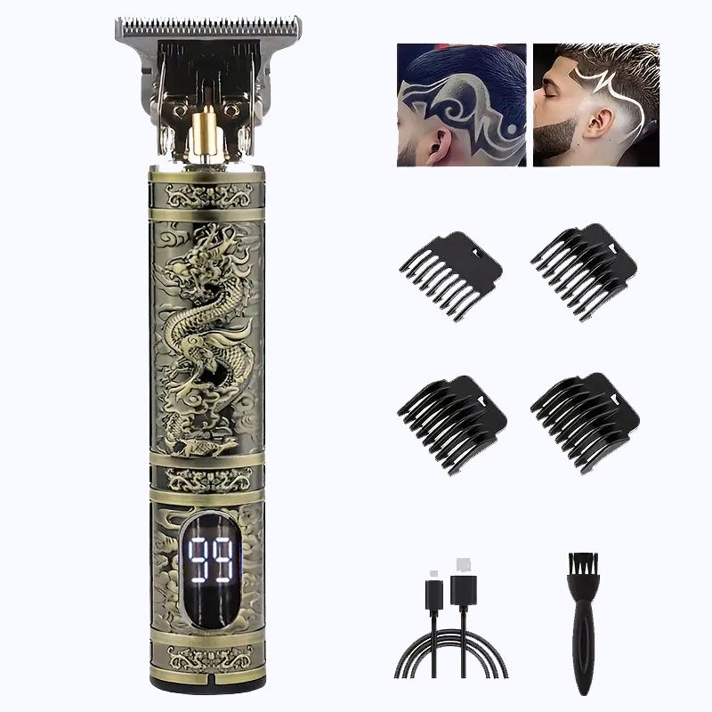 Тример для стрижки T9 LCD HAIR CLIPPER акумуляторний 5 Вт (367) - фото 3