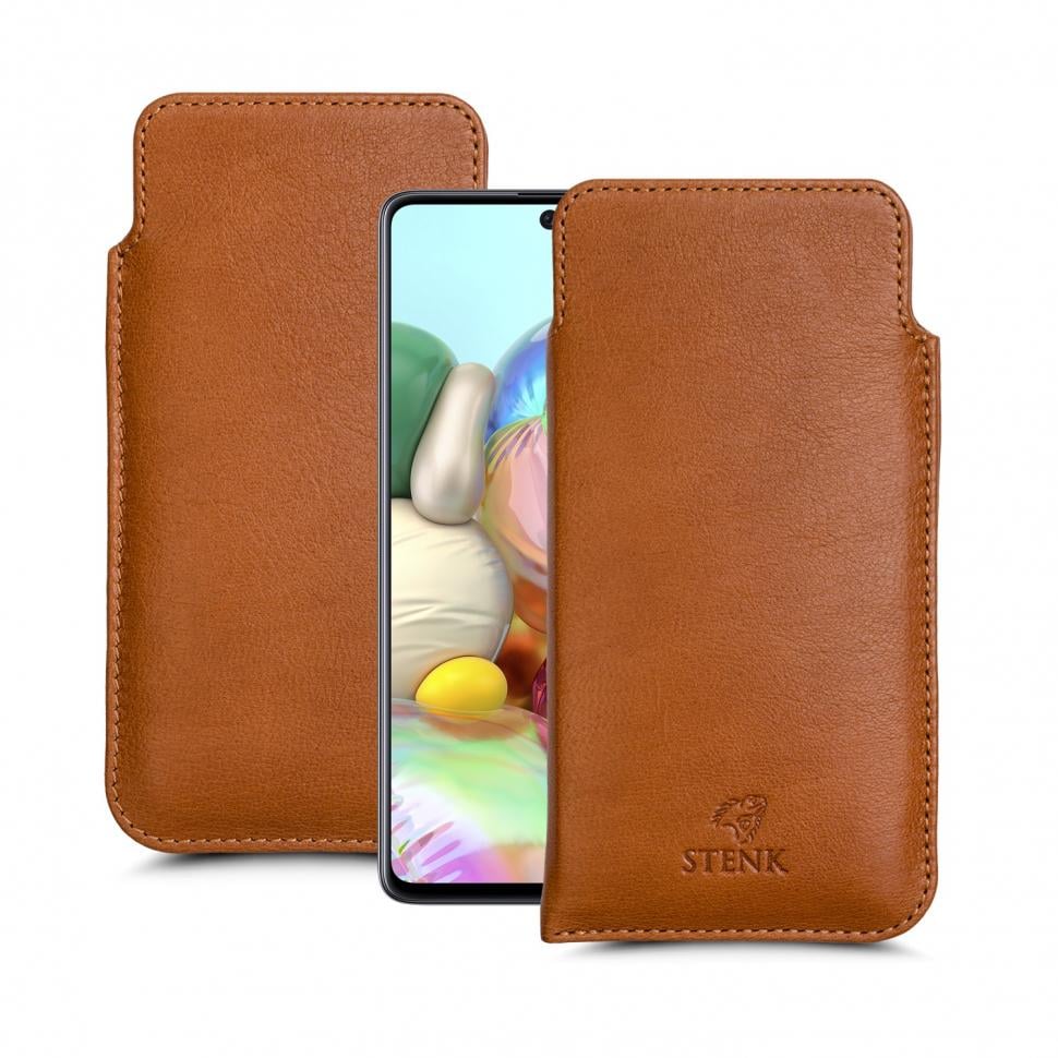 Футляр Stenk Elegance для Samsung Galaxy A71 Camel (65224)