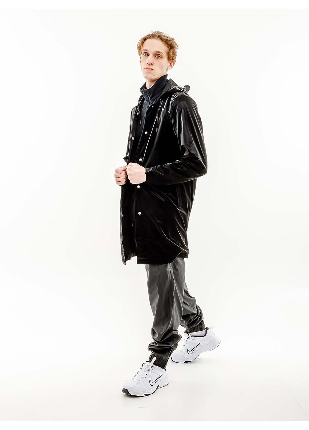 Куртка чоловіча Rains Jackets M-L Чорний (7d1834-VelvetBlack M-L) - фото 4