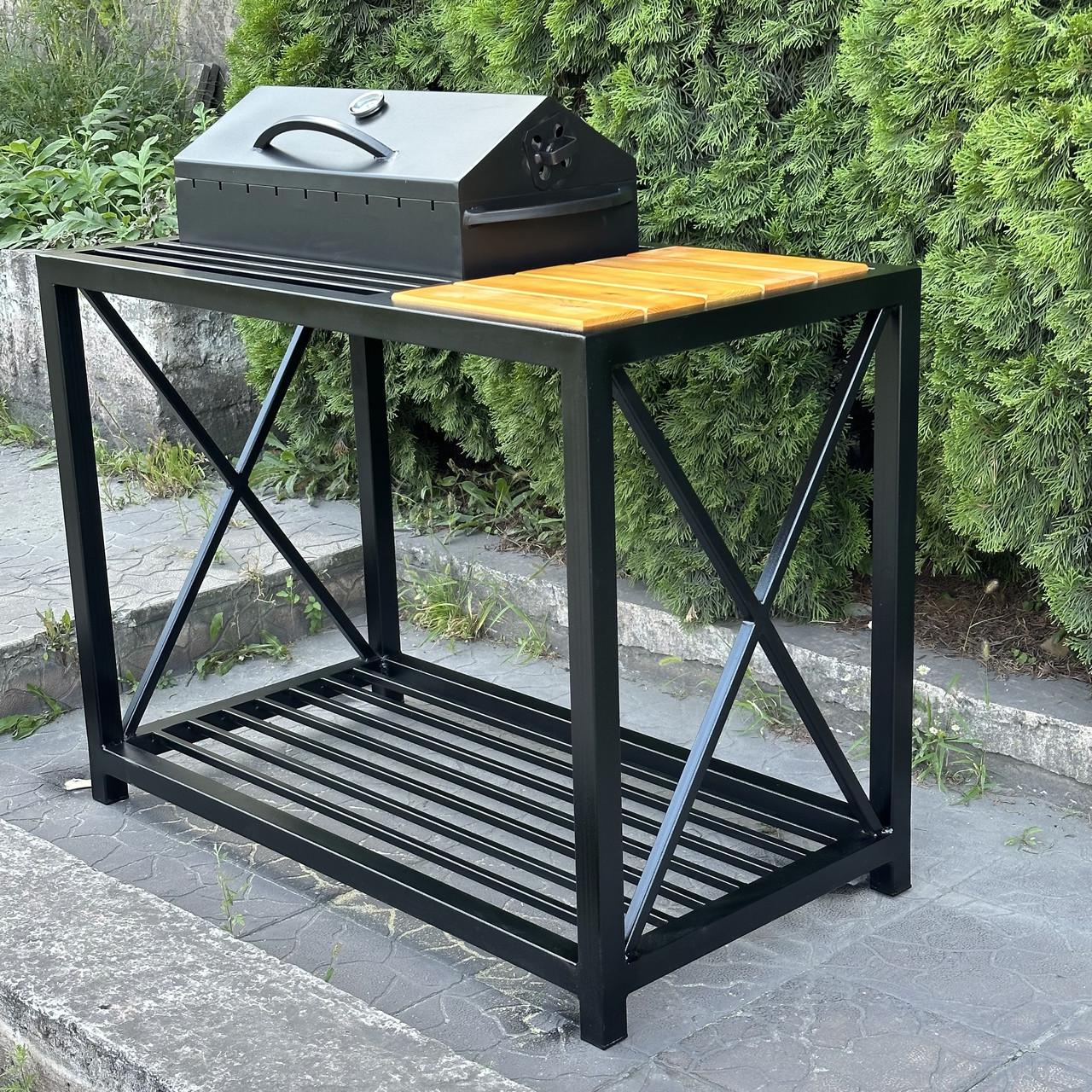 Мангал-барбекю Metalzavod Тор на 9 шампурів 4 мм в стилі LOFT 110х59х104 см (MLB9-4CX) - фото 7 Мангал-барбекю Metalzavod Тор на 9 шампурів 4 мм в стилі LOFT 110х59х104 см (MLB9-4CX) - фото 7