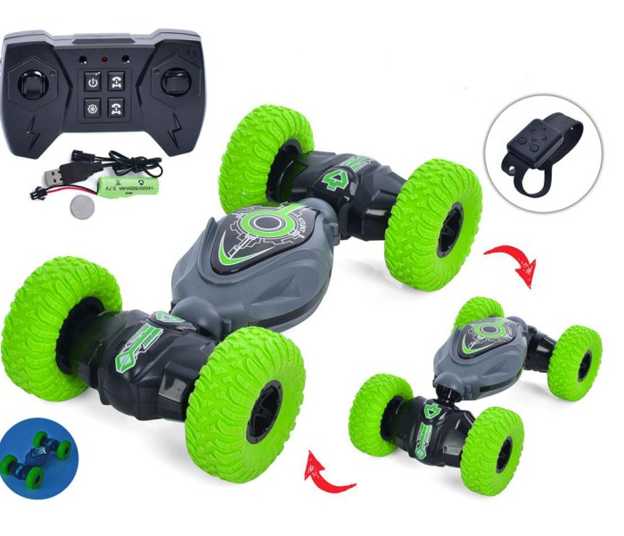 Машина на радіокеруванні 3688 G 137 A підсвічування/звук/обертається на 360° 2 пульти на руку і пульт в коробці Зелений (2785134909) - фото 6 Машина на радіокеруванні 3688 G 137 A підсвічування/звук/обертається на 360° 2 пульти на руку і пульт в коробці Зелений (2785134909) - фото 6