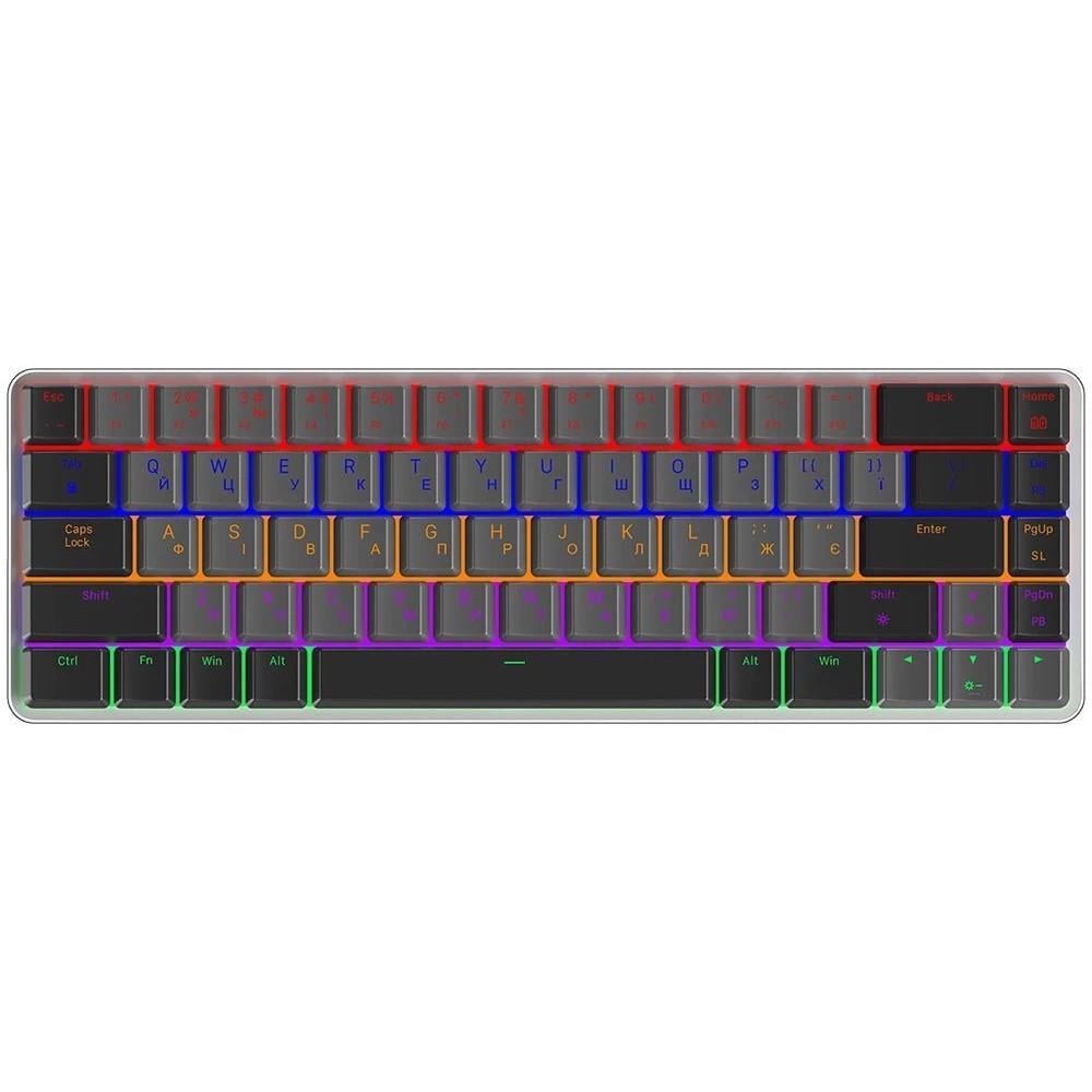 Клавіатура бездротова GamePro MK122R Red Switch Dark Gray (2881189220)