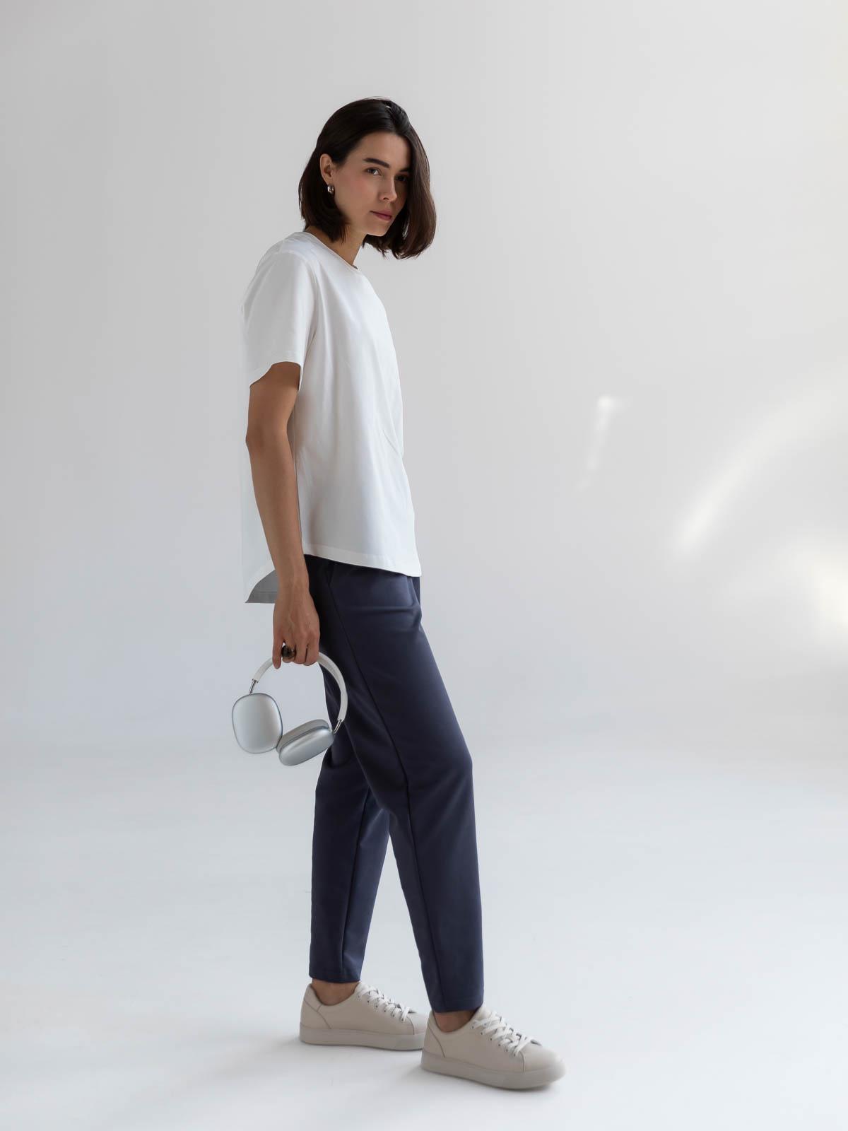 Футболка жіноча вільна FROMUS S Білий (2642-17) - фото 3 Футболка жіноча вільна FROMUS S Білий (2642-17) - фото 3