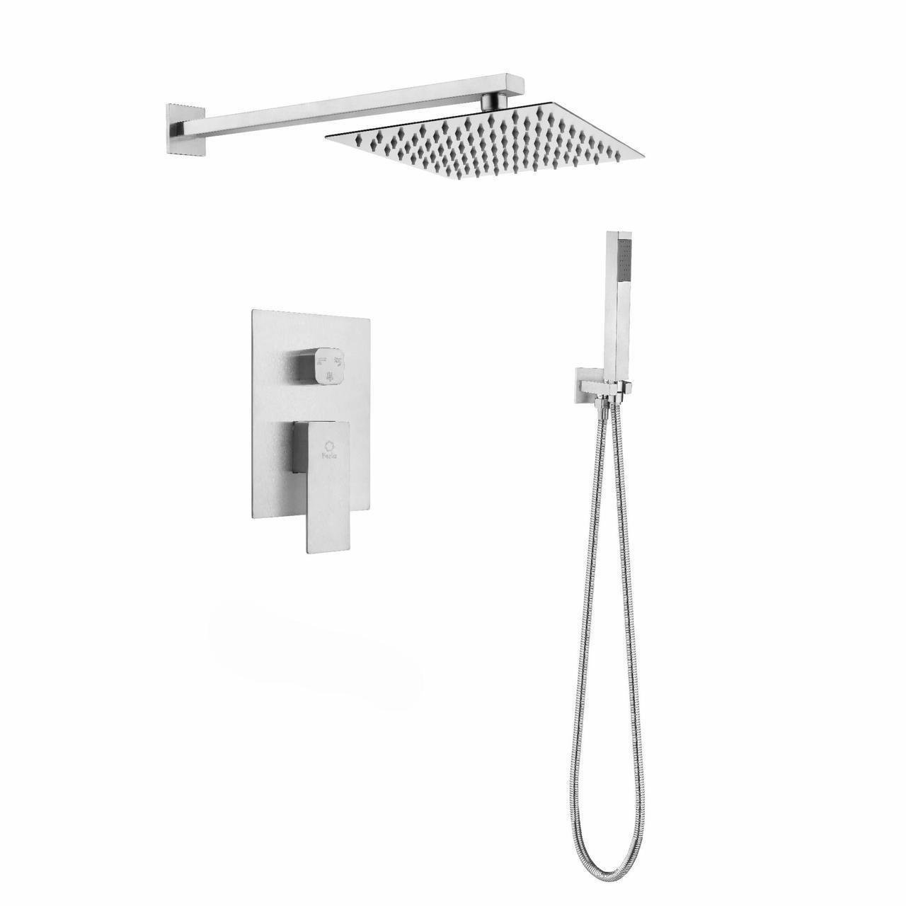 Душова система для душа Perla SMART-OCELI вбудована квадратна Сатин/Нержавіюча сталь (PSS7755)