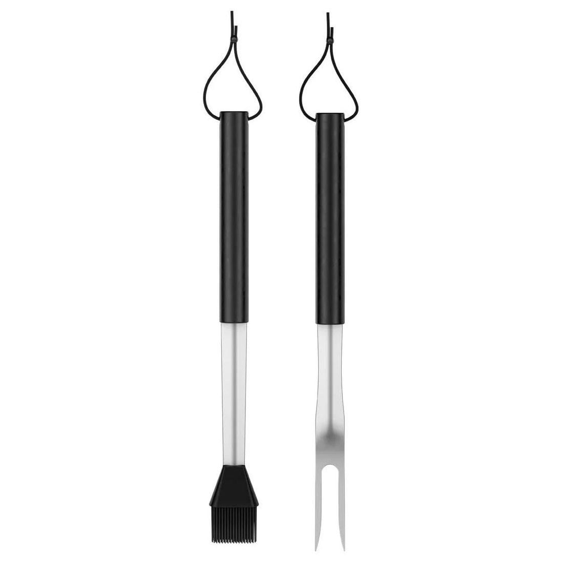 Набор для гриля Grill Meister с вилкой и силиконовой кистью 41 см Black (3_07402)