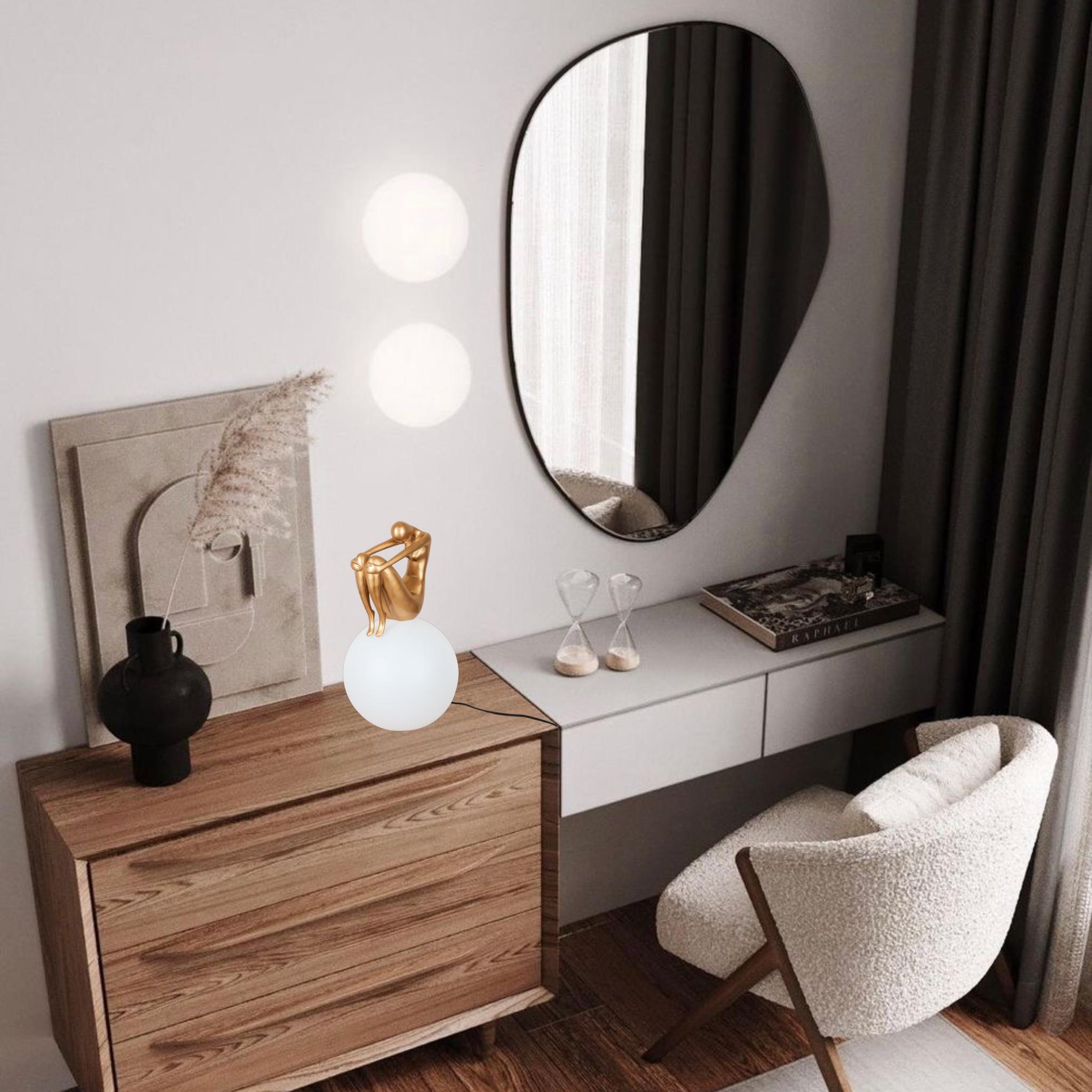 Настільна лампа 999-002 Куля Lady 30 см Gold (999-002 GD) - фото 3 Настільна лампа 999-002 Куля Lady 30 см Gold (999-002 GD) - фото 3