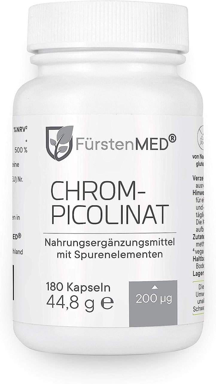 Вітаміни для серцево-судинної системи FurstenMED Піколінат хрому 200 мкг 180 капс. (50091903)