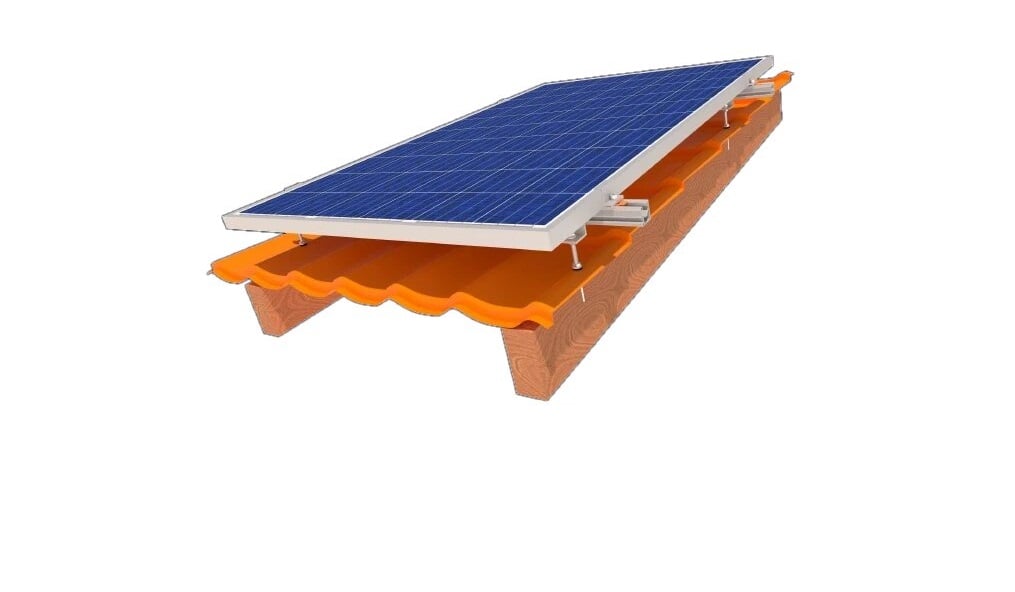 Комплект StringSetter SS-XL-M 02 кріплення 2 сонячних панелей до 1145 мм металочерепиця шифер Комплект StringSetter SS-XL-M 02 кріплення 2 сонячних панелей до 1145 мм металочерепиця шифер
