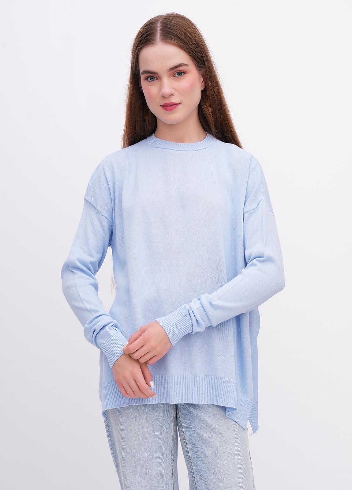 Джемпер жіночий оверсайз EQUILIBRI W345_020_000 one size Синій