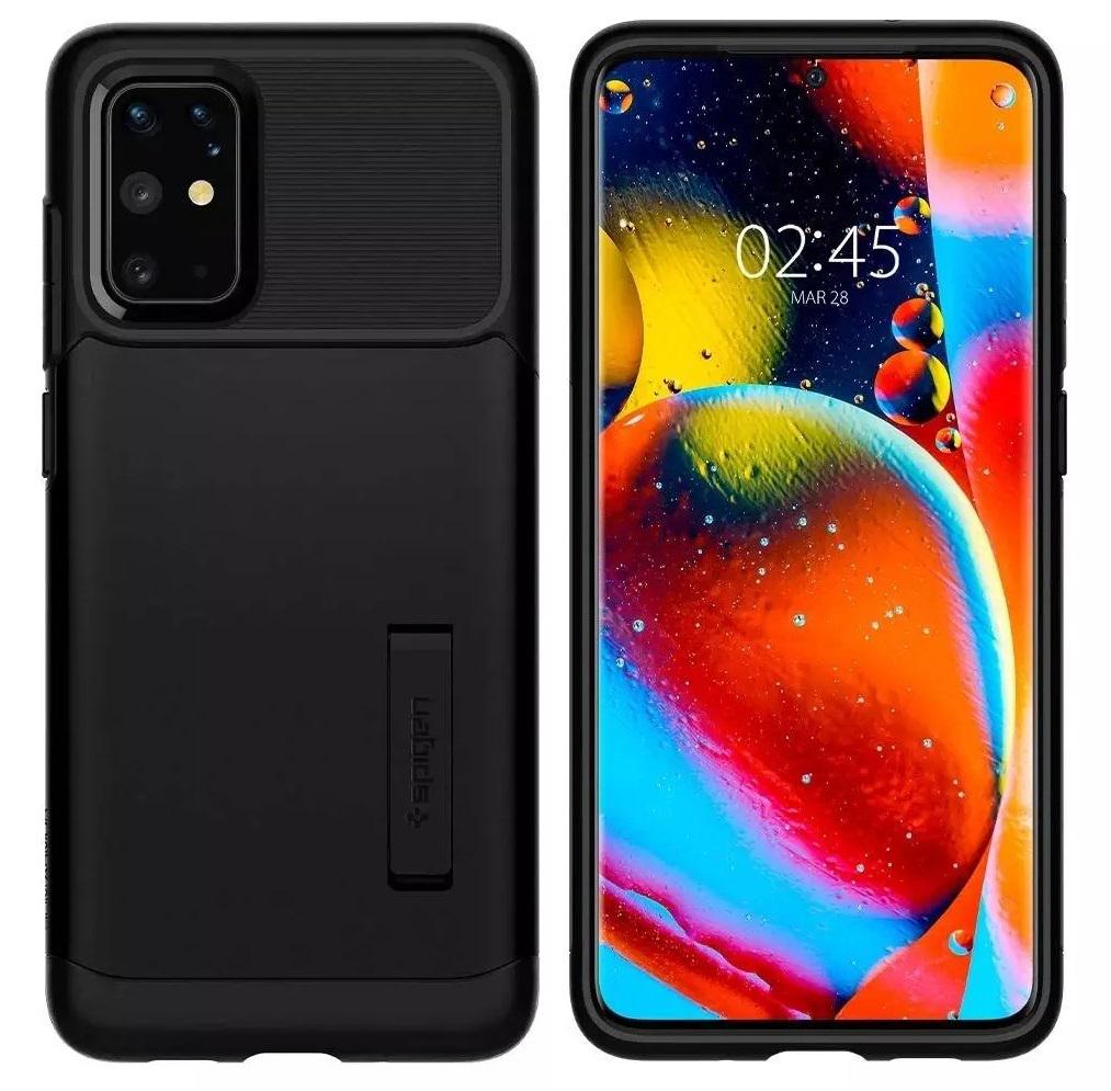 Чехол противоударный с подставкой Spigen Slim Armor ACS00648 для Samsung Galaxy S20 Plus (6.7") Black