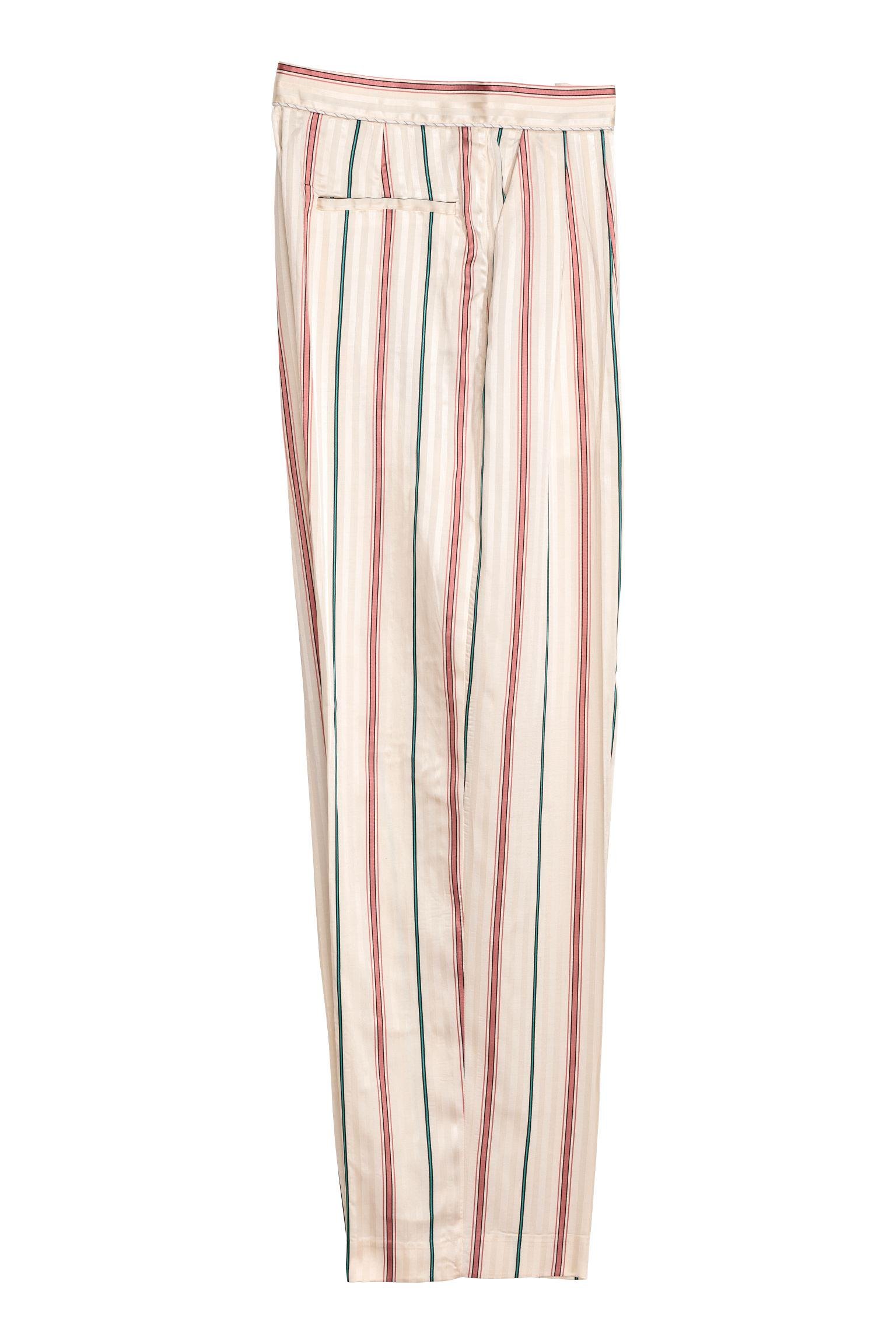 Брюки H&M Полоска р. 32 Кремовый (4126099977)
