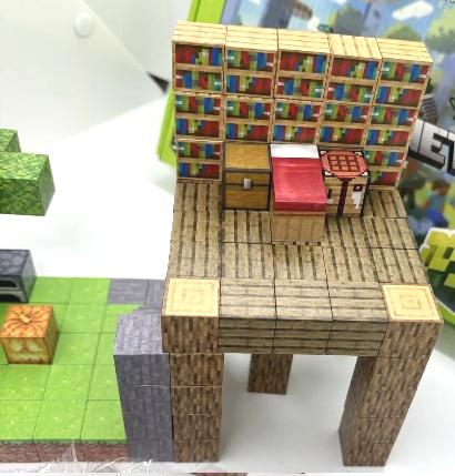 Конструктор магнітний Minecraft Будинок у джунглях 128 шт./4 фігурки (005/3) - фото 3 Конструктор магнітний Minecraft Будинок у джунглях 128 шт./4 фігурки (005/3) - фото 3