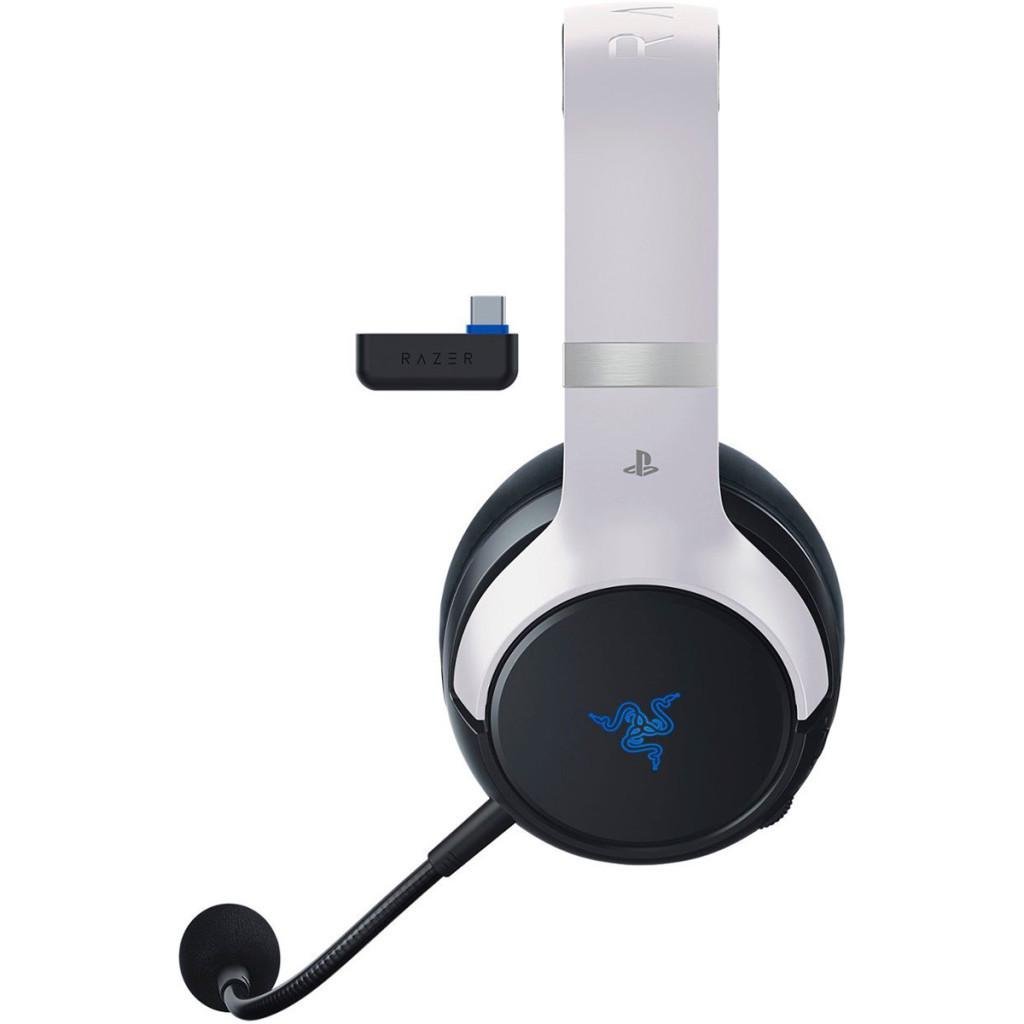 Наушники Razer Kaira Pro Hyperspeed for PS5 Bluetooth White/Black (RZ04-04030200-R3G1) - фото 3