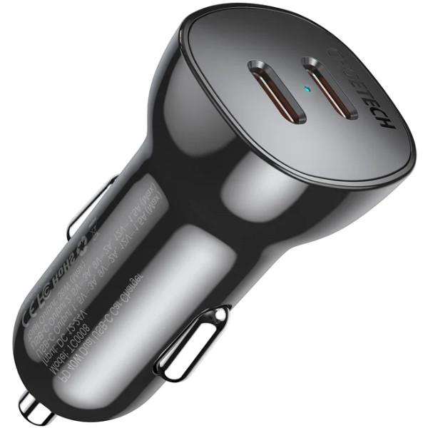 Зарядное устройство в автомобиль Choetech 2xUSB-C PD 3.0 40W Black (TC0008-V2-BK) - фото 3 Зарядное устройство в автомобиль Choetech 2xUSB-C PD 3.0 40W Black (TC0008-V2-BK) - фото 3