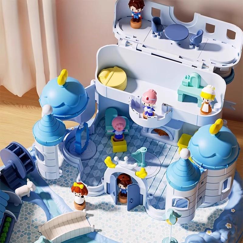 Магнітний ігровий набір-замок Чарівне королівство Блакитний (7572) - фото 6 Магнітний ігровий набір-замок Чарівне королівство Блакитний (7572) - фото 6