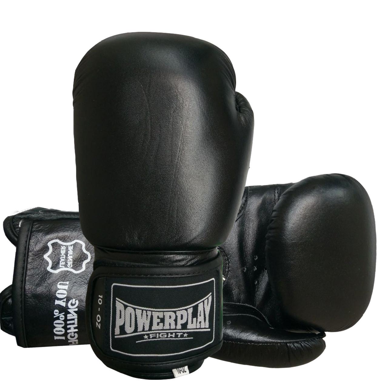 Боксерские перчатки PowerPlay 3088 Impulse 10 ун. Черный (PP_3088_10oz_Black) - фото 1